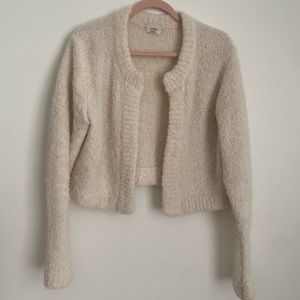 Wilfred cream alpaca cropped cardigan (med)